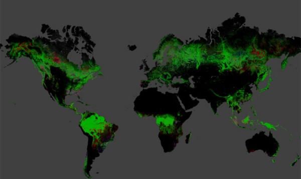 Mapa de deforestación