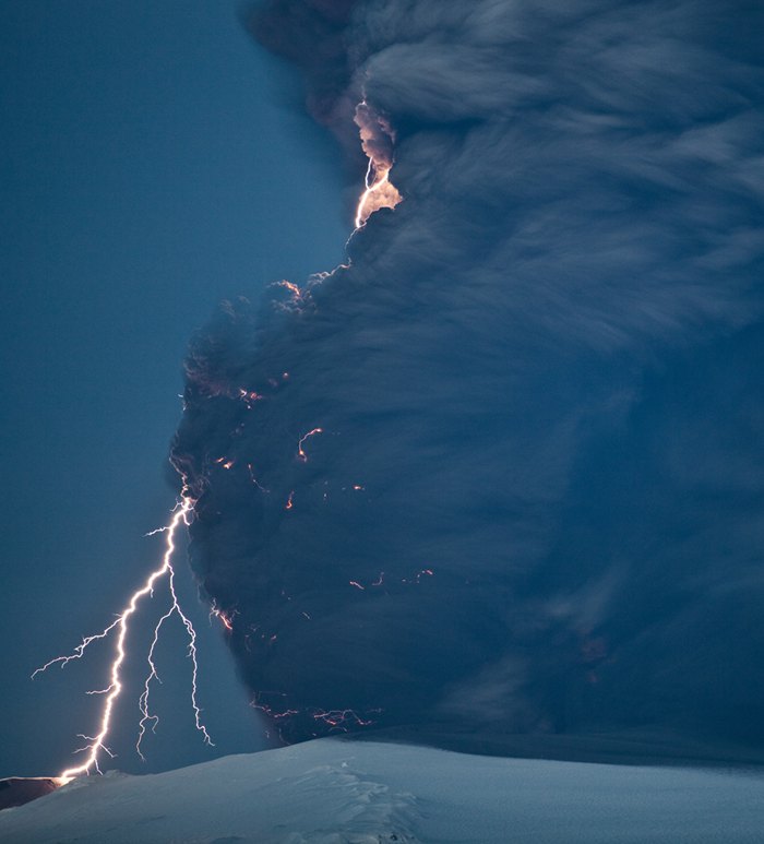 Volcan Eyjafjallajokull (Islandia). Fuente: The Big Picture
