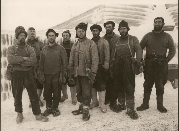 El grupo de expedicionarios del capitán Robert Falcon Scott que conquistaron el polo sur en 1911