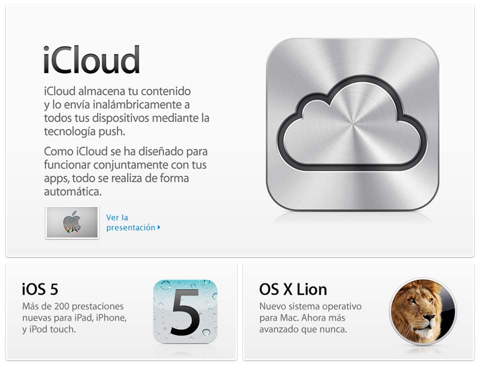 iCloud, iOS5 y OS X Lion